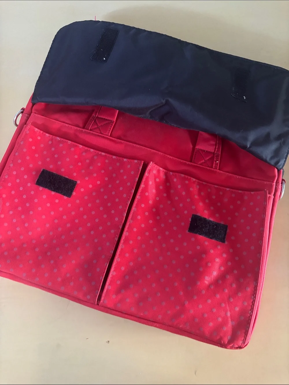 Hello Kitty Red and White Carry Bag with Character Graphic